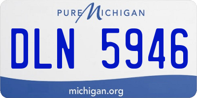 MI license plate DLN5946