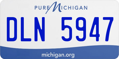 MI license plate DLN5947