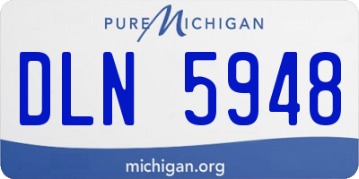 MI license plate DLN5948