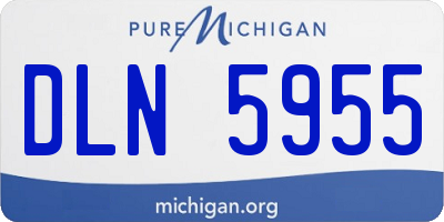 MI license plate DLN5955