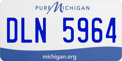 MI license plate DLN5964