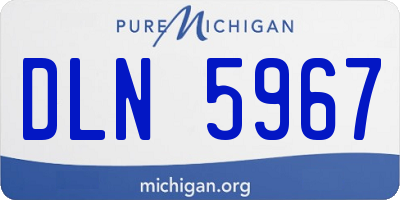 MI license plate DLN5967