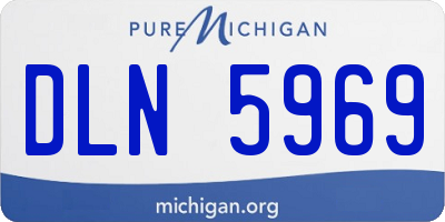 MI license plate DLN5969