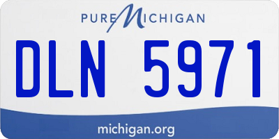 MI license plate DLN5971