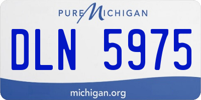 MI license plate DLN5975