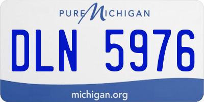 MI license plate DLN5976