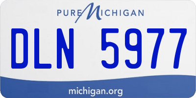 MI license plate DLN5977