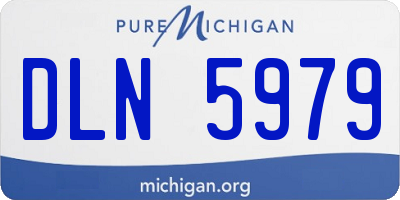 MI license plate DLN5979