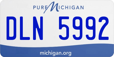 MI license plate DLN5992