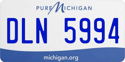 MI license plate DLN5994