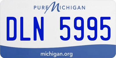 MI license plate DLN5995