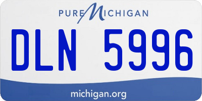 MI license plate DLN5996