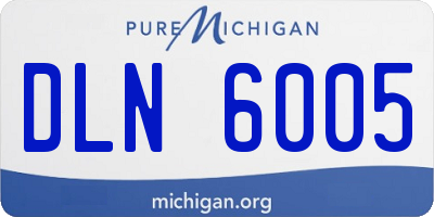 MI license plate DLN6005