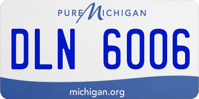 MI license plate DLN6006