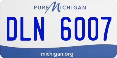 MI license plate DLN6007