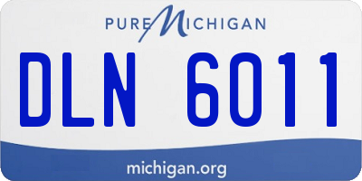 MI license plate DLN6011