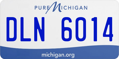 MI license plate DLN6014