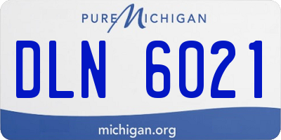 MI license plate DLN6021