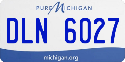 MI license plate DLN6027