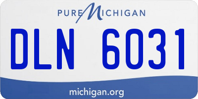 MI license plate DLN6031