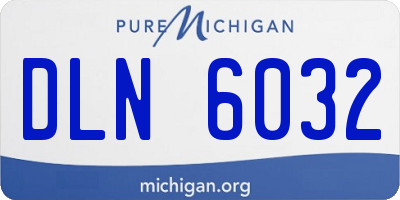 MI license plate DLN6032