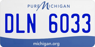 MI license plate DLN6033