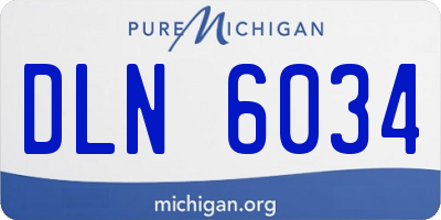 MI license plate DLN6034