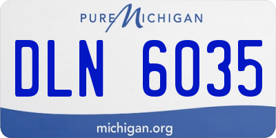 MI license plate DLN6035