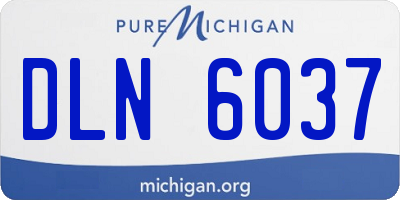 MI license plate DLN6037