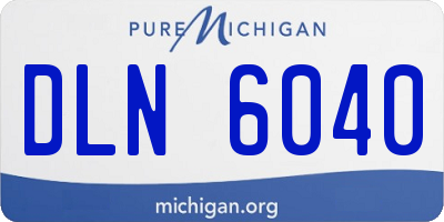 MI license plate DLN6040