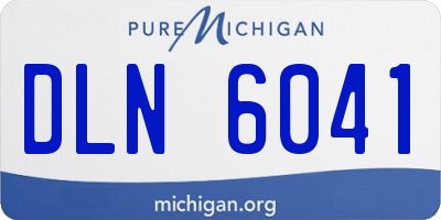 MI license plate DLN6041