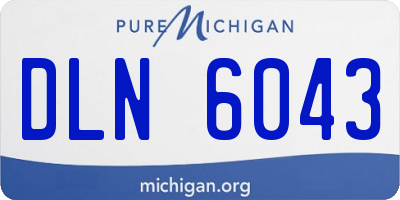 MI license plate DLN6043