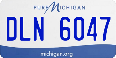 MI license plate DLN6047