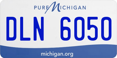 MI license plate DLN6050