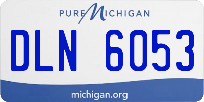 MI license plate DLN6053