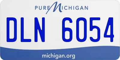 MI license plate DLN6054