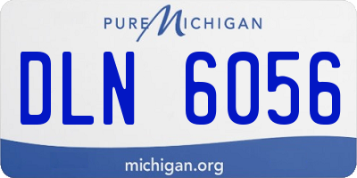 MI license plate DLN6056