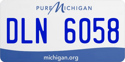 MI license plate DLN6058