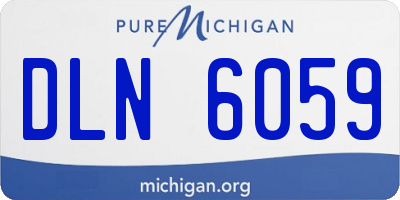 MI license plate DLN6059
