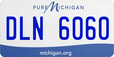 MI license plate DLN6060