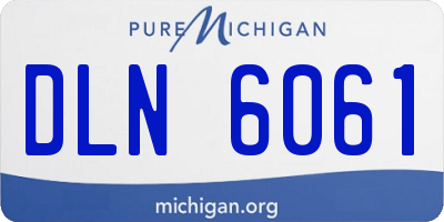 MI license plate DLN6061