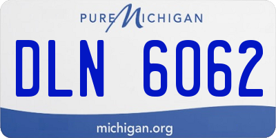 MI license plate DLN6062