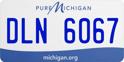 MI license plate DLN6067