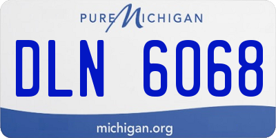 MI license plate DLN6068