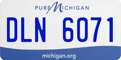 MI license plate DLN6071