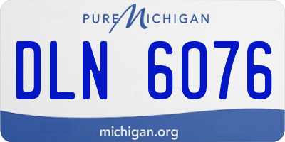 MI license plate DLN6076