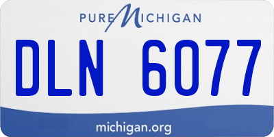 MI license plate DLN6077