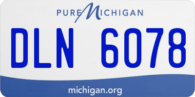 MI license plate DLN6078