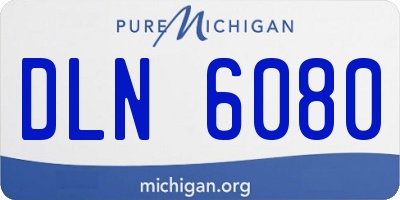 MI license plate DLN6080