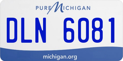 MI license plate DLN6081